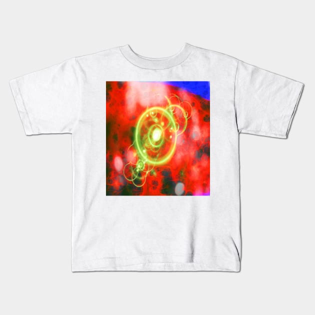 Space travel on an alien planet Kids T-Shirt by hereswendy